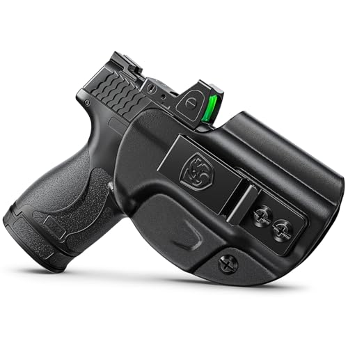 MUNALO IWB Holster Compatible with Smith & Wesson M&P Shield Plus, Shield M2.0, and Shield (Original/1.0) - Concealed Carry Holster with Optic Cut, Appendix Inside Waistband (Right-Hand) (Black)