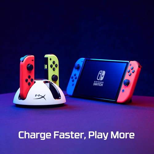 Image of HyperX Chargeplay Quad 2 Nintendo Switch Controller Charger with Cable (6Y2G7Aa), White