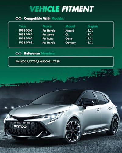 Image of SCITOO Starters New Compatible for Acura Cl /for for Isuzu Oasis 1998 1999 for Honda for Accord 1998 1999 2000 2001 2002 Odyssey 1998 2.3L SMU0005 17729N