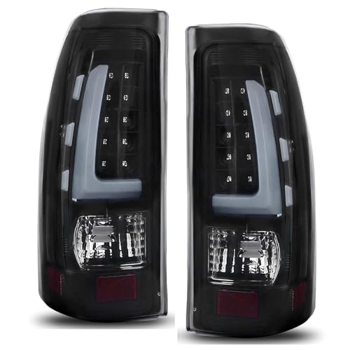 DWVO Tail Light Assembly Compatible with 1999-2006 Chevy Silverado 1500/2500 01-06 Silverado 1500HD/2500HD/3500 99-02 GMC Sierra 1500 2500 3500 Tail Lights Replacement LED Tail Lamps