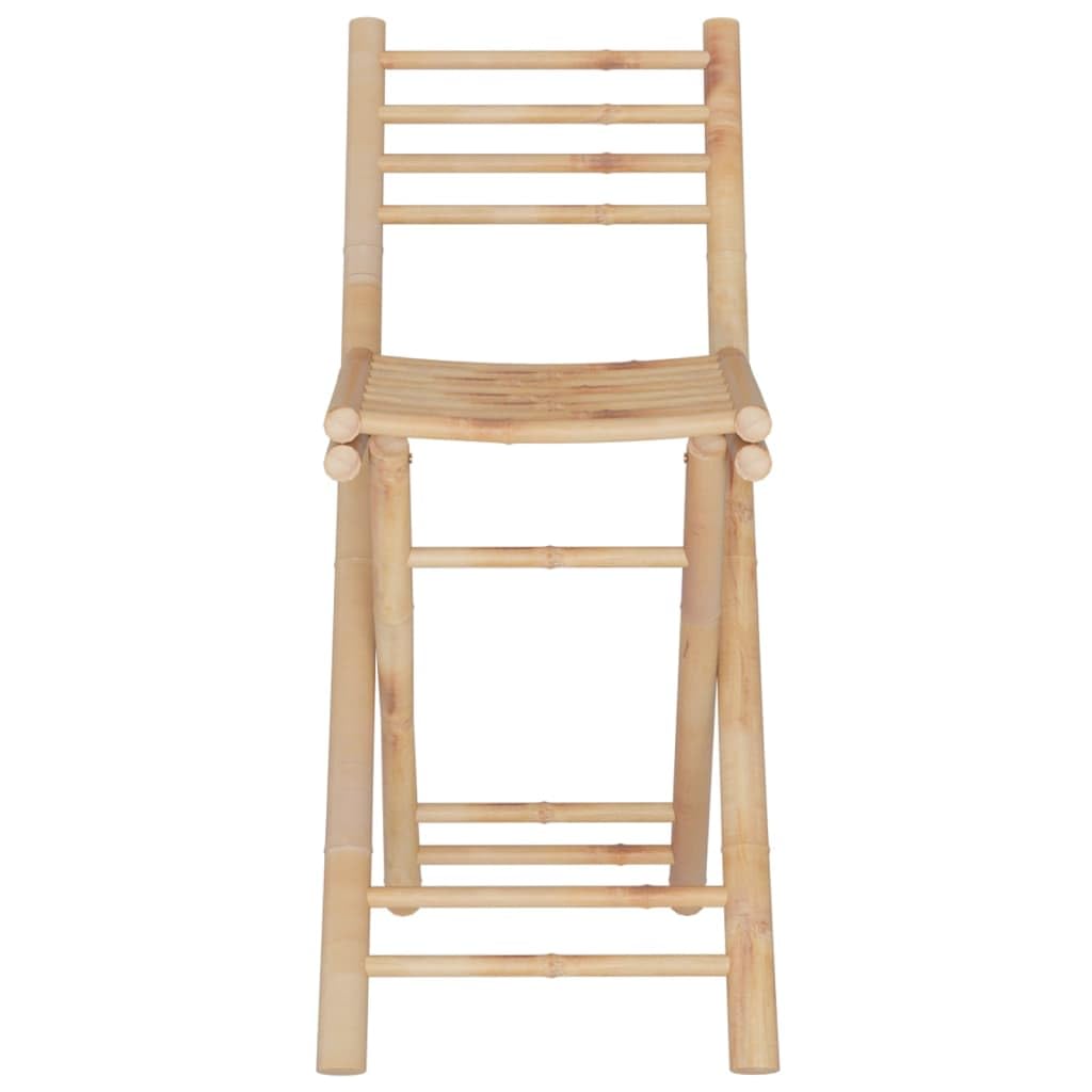 Mobilier de Bar 3 pcs Bambou Brun Salons de Jardin