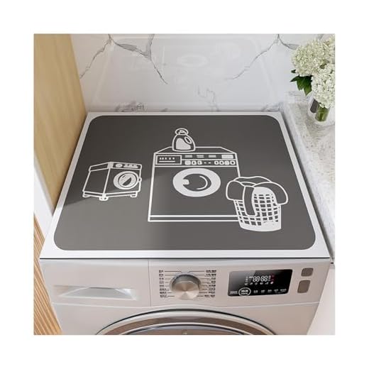 Housse de Protection, Housse Machine a Laver 60 x 60 cm, Protection Contre la Poussière, Tapis Machine a Laver Antidérapante, Coussin Universel pour Machine à Laver (Modèle noir cinq éléments)