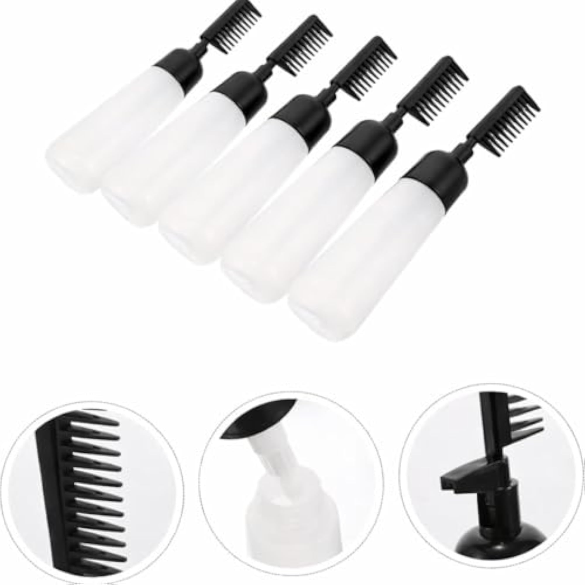Hair Dye Applicator Bottle with Root Comb for Precision Coloring