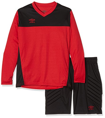 Umbro Equipación de Portero Hero Rojo Conjunto, Niño, 4 años