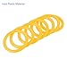 M METERXITY 24 Pack Carnival Toss Rings - Plastic Round Throw Hoops, Apply to Parties/Interactive Games (1.57-Inch, Yellow)