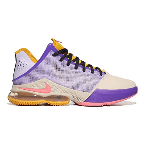 Nike Lebron 19 Faible Chaussure De Basket-ball, Lilas/Rose Gaze-dk Gris fumé, 47.5 EU