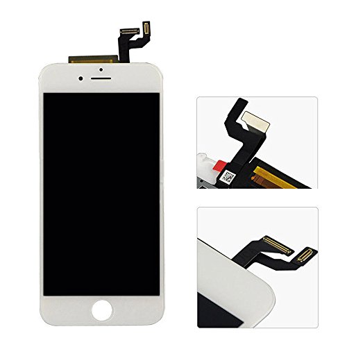 LCD Replacement for iPhone 6S Plus 5.5inch White LCD Touch Screen Digitizer LCD Display & 3D Touch Screen Frame Assembly Full Set for iPhone 6S Plus Screen Replacement LCD Digitizer with Tools
