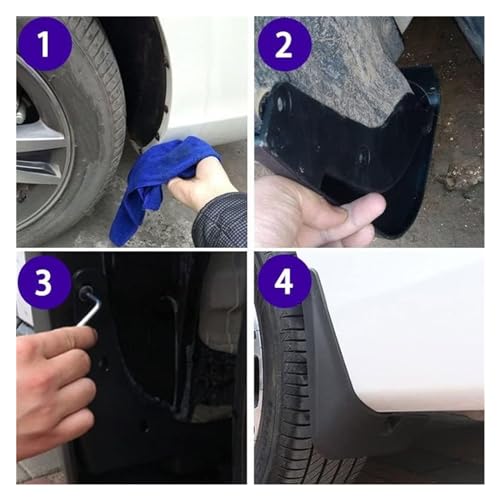 Guardabarros para coche F15 2014 2018: Protector contra salpicaduras y kit de guardabarros 4