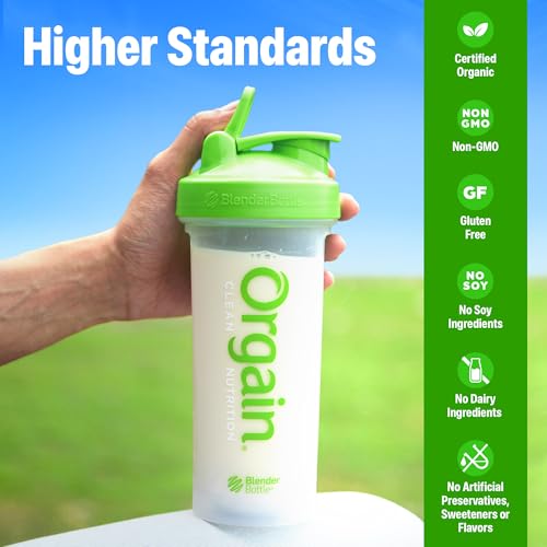 Image of Orgain Organic Vegan Protein Powder, Vanilla Bean - 21g Plant Protein, 5g Prebiotic Fiber, Low Carb, No Lactose Ingredients, No Added Sugar, Non-GMO, 10 Single Serve Individual Packets