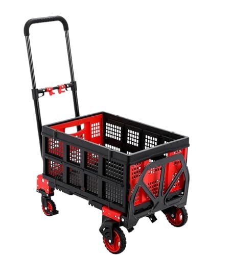 Składany wózek ręczny 2 w 1 o udźwigu 150 kg, składany wózek użytkowy do domu i podróży, niebieska platforma, uniwersalny wózek do łatwego transportu