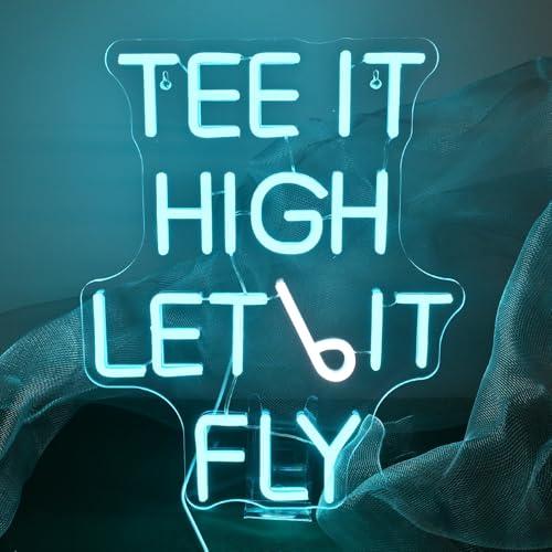 LUCUNSTAR Tee It Hight Let It Fly Neon Personalizado,Letrero
