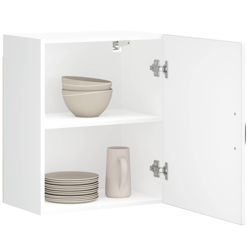 Lucca - Juego de 2 armarios de pared de madera con puertas prácticas y mucho espacio de almacenamiento para utensilios de cocina
