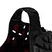 Canterbury Unisex Raze Rugby Headguard | Scrum Cap, Full Coverage | Soft-Edged Chin Strap | Designed Holes Aid Ventilation | Foam Padding Headguard, Black/True Red, L