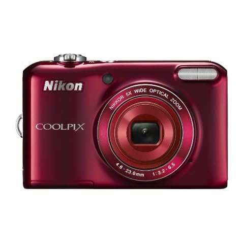 Nikon COOLPIX L28 20.1 MP Digital Camera with 5x Zoom Lens and 3" LCD (Red) (OLD MODEL) Cover