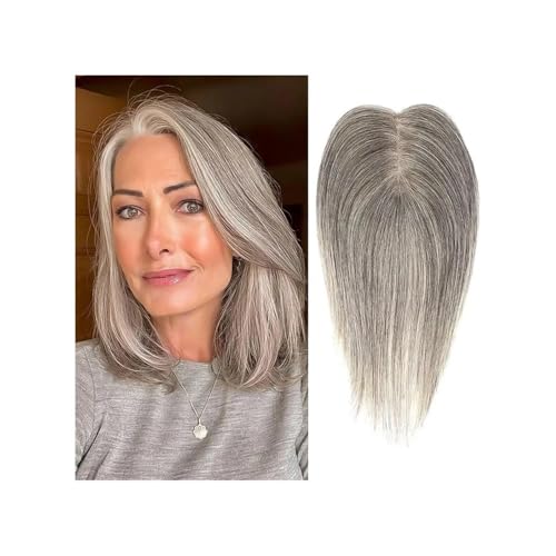Extension de cheveux gris pour masquer la perte de densité femme