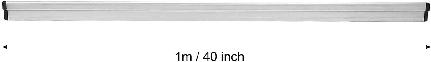 Asixxsix 40 Inch Table Slider Rail, Aluminum Alloy Anodized Rustproof Heavy Duty Rail with Detachable Clips, Table Extender for RV Yacht Motorhome Trailer Kitchen Workshop