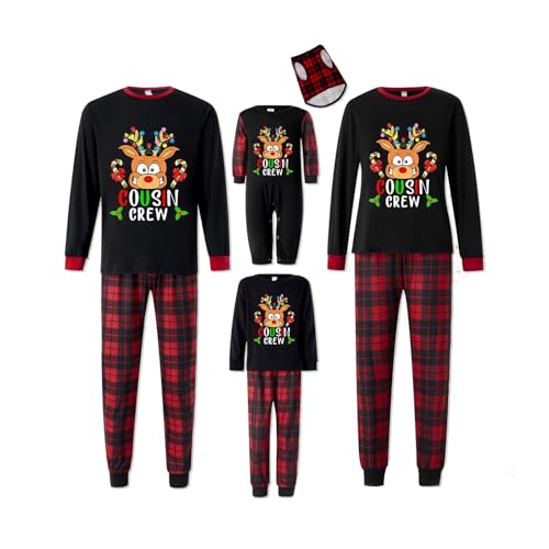 Raopuzi Ropa Perro Pequeño Navidad, Pijama Navidad Familia, Disfraz Perro Salchicha Divertido, Pijamas Navideños Familiares, Pijama Natal Cuadros, Pijama Familiar A Juego Mujer Hombre Bebe Niño Niña