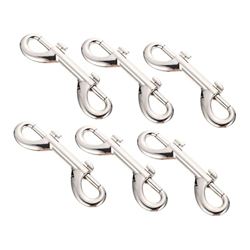 YARNOW 6pcs Pet Leash Clips DIY Clasps Pet Buckle Hook Chain Clasps Leash Hooks Dog Hardware