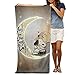 Produktbild FSTGF Strandtuch aus Baumwolle, Motiv Snoopy On The Moon On The Beach, 79 x 130 cm