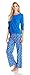 Intimo Women's Long Sleeve Crew T Cotton Pajama Set