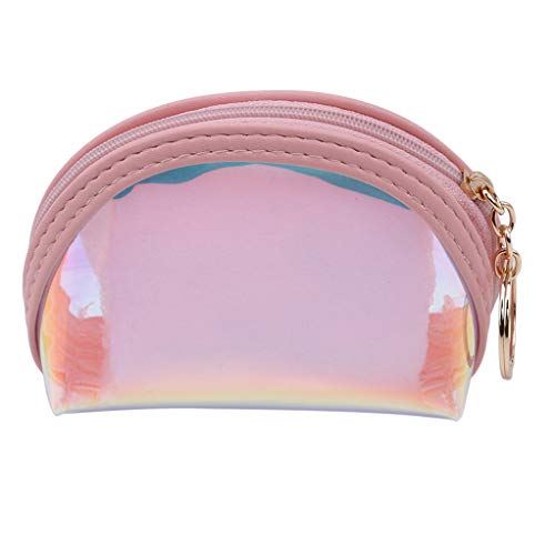 Preisvergleich Produktbild SEVENHOPE Transparente Laser Frauen Geldbörsen Klare Gelee Handtaschen Mädchen Mini Geldbeutel Kreditkarteninhaber (Rosa)