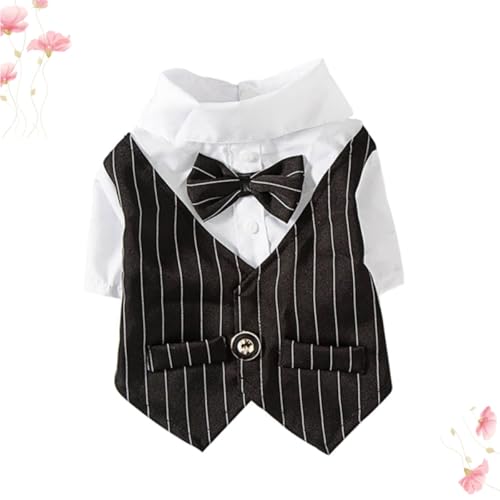 Vestido disfraz para perro negro talla L miniatura 5