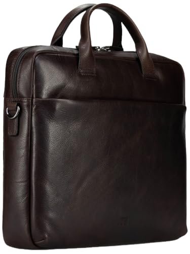 Maletín JOST London Business Bag 1C marrón con compartimento para portátil