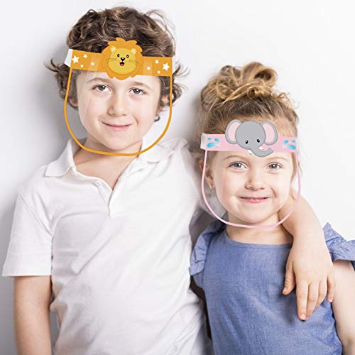 KIDZSHIELD FACE SHIELD FULL FACE MASK PROTECTION WITH CLEAR FILM ELASTIC BAND AND
