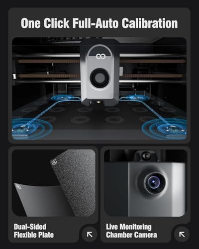 Image of ELEGOO Centauri Carbon 3D Printer with High-Speed FDM Printing, Direct Drive Extruder, Large Build Volume, Auto Bed Leveling, Silent Operation, and Precision Printing for Hobbyists