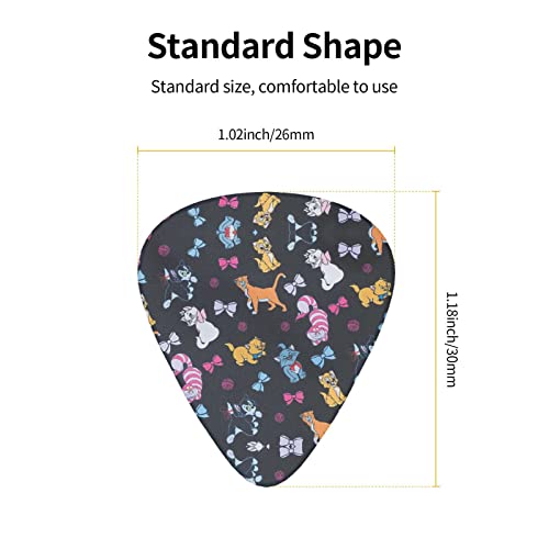 Médiators de guitare Paquet de 12 médiators de chat de dessin animé pour guitare électrique Guitare acoustique Diverses… - Les Beatles, Paul McCartney, John Lennon, RIngo Starr, George Harrison Médiators de guitare Paquet de 12 médiators de chat de dessin animé pour guitare électrique Guitare acoustique Diverses… – Image 4