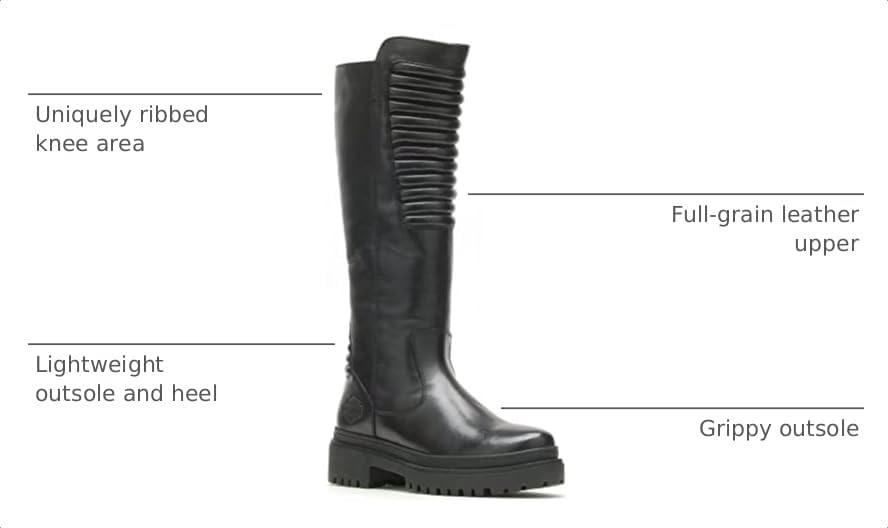 Image of Harley-Davidson Women's Kamton 13.5-Inch Motorcycle Boots, D87216