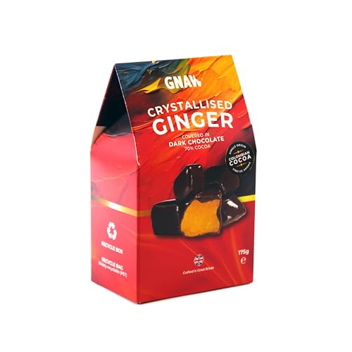 Gnaw 70% Dark Chocolate Ginger Bites 175g