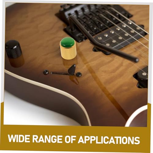 Boutons de volume guitare électrique métal vert œil de chat - 3