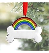 BANBERRY DESIGNS Personalized Pet Memorial Ornament - Rainbow Bridge Christmas Ornament for The L...