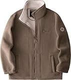 [エアバイ] メンズ フリース 裏 ボア ジャケット 暖かい アウター アウトドア コート 保温 防寒 防風 秋 冬 上着 作業服 作業着 普段着 事務 学生 袖長 丸首 厚手 羽織物 羽織り 刺繍入り 格好良い 大きいサイズ ハイネック カーデガン ジップ ジップアップ ポケット シンプル シニア スマート スリム アメカジ おしゃれ はおりもの ゆったり ベージュ 4A-A18-BE2XL