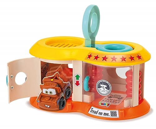 Smoby - Vroom Planet Mini Garage Disney Cars - 1 Véhicule Martin Inclus - Jouet pour Enfant dès 18 Mois - 120421