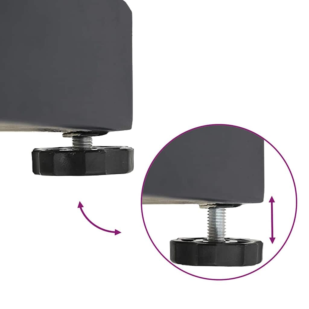 Supporto per ombrellone in acciaio grigio scuro, 48 x 48 x 32 cm, peso 24,6 kg, per giardino, balcone, terrazza, patio, stabile base per ombrellone e supporto per ombrellone per una presa