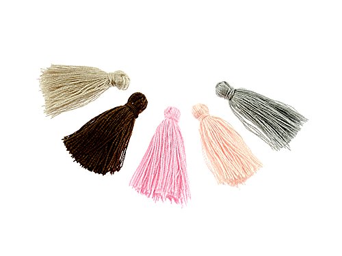 '10 piccoli nappe nel mix di colori "Nude von Vintage