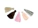 Produktbild Vintageparts 10 kleine Quasten im Farbmix Nude, DIY-Schmuck