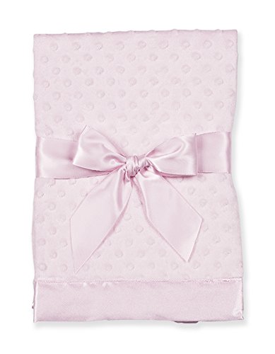 Bearington Collection Pink Satin Baby Security Lovey Blanket - 28.5