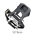 kowaku Bike Pedals with Toe Clips and Straps Bicycle Pedals 14mm Axle 9/16” Thread for Indoor Riding Fitness Home Gym Parts Repair, Right