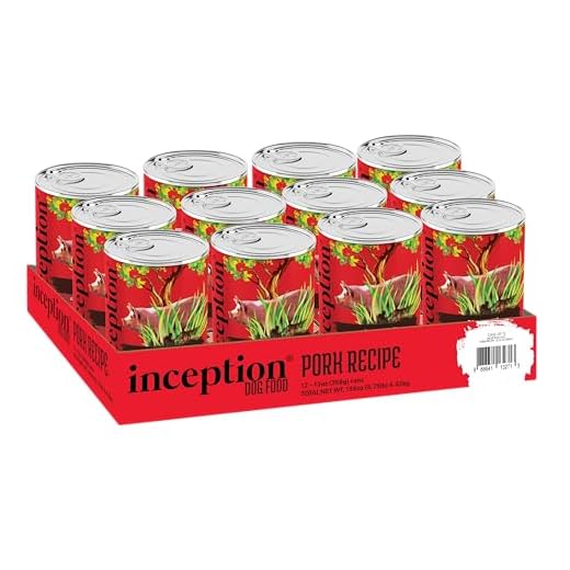 Inception® Wet Dog Food Pork Recipe – Complete and Balanced Dog Food – Meat First Legume Free Wet Dog Food – 12/13oz case