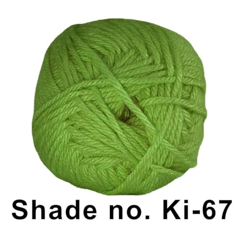 Image of VCR Yellow Green Yarn, 100 Grams Hank, 190 Meters Length, Acrylic Ball for Crochet and Knitting, Soft Crosia Threads, Pack of 1 Yarn, Suitable for DIY Crafts