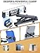 eSamcore for iPad Holder for Car Backseat, Triangular Retractable Arm Headrest Tablet Holder Deeper Clamp Tablet Car Mount Back Seat Kids Car Accessories for 4.7