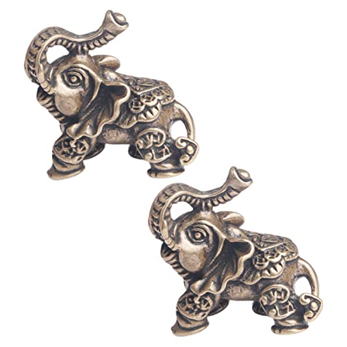 Figurines Éléphant Miniatures en Laiton pour Sculpture Décor de Table Maison