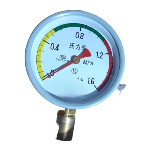 Manomètre haute précision Y100 0-1.6mpa avec cadran lisible pour huile et eau