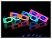 51 Pair of Fireworks Diffraction Glasses - 50 Pair Blacklight-Reflective Neon Frames + 1 Orbit Specs