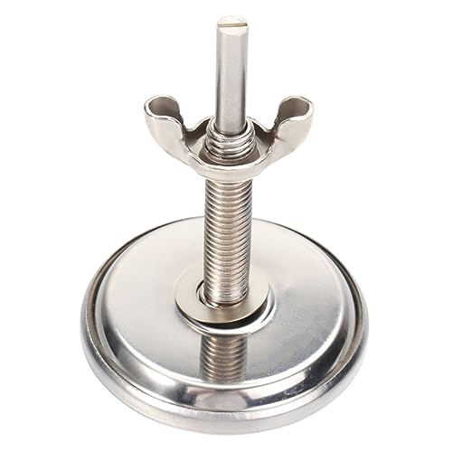 VINTORKY 1Pc Stainless Steel BBQ Thermometer Bimetallic Food Baking Thermometer for Accurate Measurement for Oven Use Black