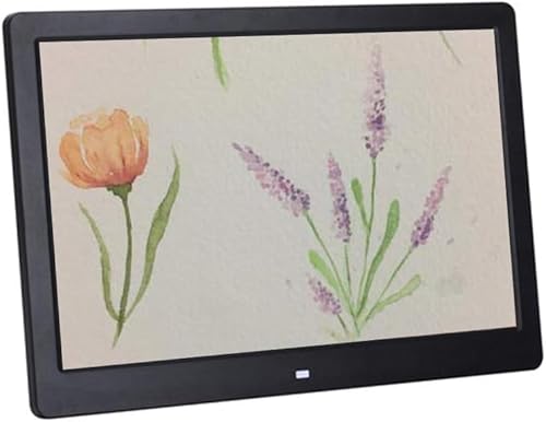 LoiYtrd Cornice Digitale for Foto da 13 Pollici, Album Fotografico elettronico ad Alta Definizione, Schermo LED, Cornice for Foto Musicali, Lettore Video di Film(Black)