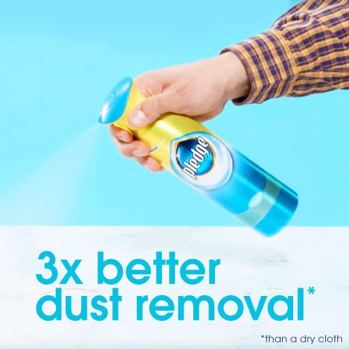Pledge Multisurface Cleaner Spray, Rainshower Scent - Electronic, Stainless Steel & Glass Cleaner (1 Aerosol Spray), 9.7 oz - Thumbnail 3